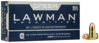 Speer 53885 Lawman Training Clean-Fire 45ACP 230gr Total Metal Jacket Round Nose 50 Per Box/20 Case