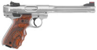 Ruger 40160 Mark IV Hunter 22 LR 10+1 6.88" Satin Stainless Fluted Bull Barrel, Satin Stainless Steel Frame, Drilled & Tapped Receiver, Target Laminate w/Finger Groove Grip, Right Hand