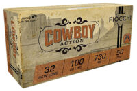 Fiocchi 32LA Cowboy Action 32S&WLong 100gr Lead Wadcutter 50 Per Box/20 Case