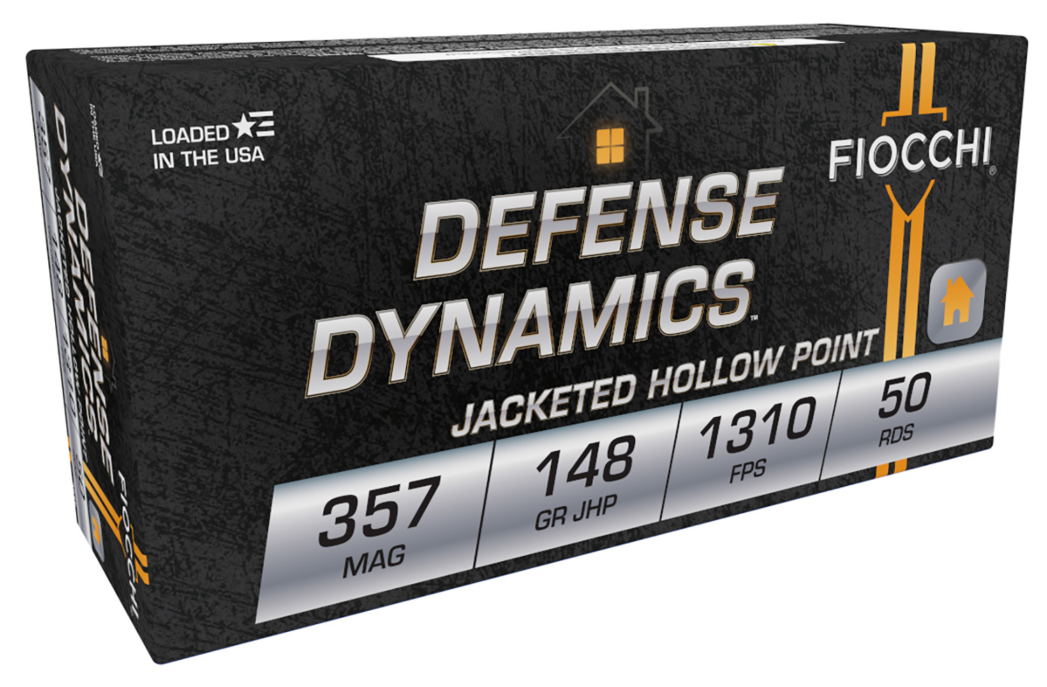Fiocchi 357E Defense Dynamics 357Mag 148gr Jacketed Hollow Point 50 Per Box/20 Case