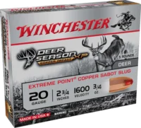 WINCHESTER COPPER IMPACT AMO 20GA SABOT SLUG 3/4OZ 5RD (20 BOX CASE)