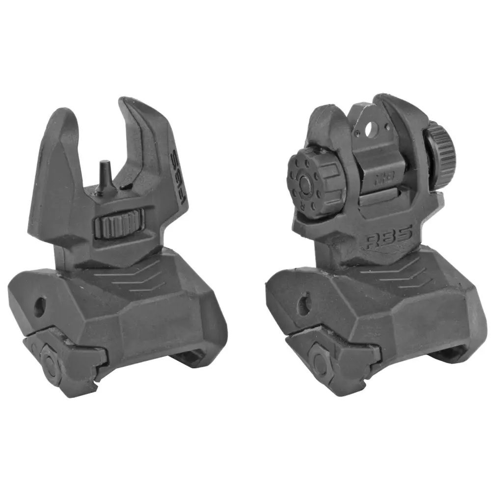 MEPROLIGHT FUBS POLYMER BACKUP FLIP-UP SIGHTS 2 DOT REAR/1 DOT FRONT BLACK