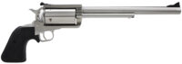 Magnum Research BFR500SW10 BFR Long Cylinder Large Frame 500 S&W Mag 5 Shot, 10" Brushed Stainless Steel Barrel, Cylinder & Frame, Black Rubber Grip, Exposed Hammer