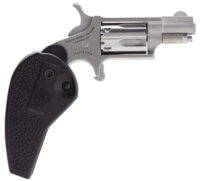 North American Arms 22LRHG Mini-Revolver 22 LR 5 Shot 1.13" Stainless Barrel, Frame & Cylinder, Black Synthetic Holster Grip, Exposed Hammer
