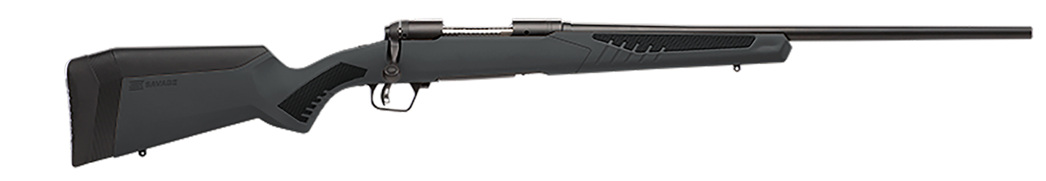 Savage Arms 57042 110 Hunter Full Size 300 Win Mag 3+1 24" Matte Black Button-Rifled Barrel, Matte Black Drilled & Tapped Carbon Steel Receiver, Adj AccuStock Matte Gray Synthetic Stock, Right Hand