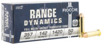 Fiocchi 357F Range Dynamics 357Mag 142gr Full Metal Jacket Truncated Cone 50 Per Box/20 Case