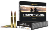 Nosler 60044 Trophy Grade  280Ackley Improved 160gr Nosler Spitzer Partition 20 Per Box/10 Case