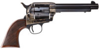 Taylors & Company 4110DE Smoke Wagon Deluxe 45 Colt (LC) 6rd 5.50" Blued Cylinder & Barrel Color Case Hardened Steel Frame Checkered Walnut Grip (Taylor Tuned)