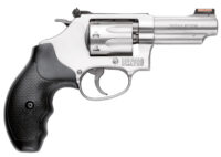 Smith & Wesson 162634 Model 63  22 LR 8 Shot 3" Stainless Steel Barrel, Satin Stainless Steel J-Frame, Hi-Viz Fiber Optic Red Front/Adjustable Rear Sight
