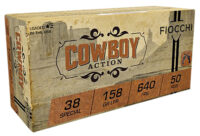 Fiocchi 38CA Cowboy Action  38Special 158gr Lead Flat Point 50 Per Box/10 Case