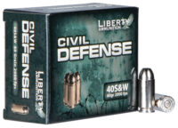 Liberty Ammunition LACD40012 Civil Defense 40S&W 60gr Lead Free Fragmenting Hollow Point 20 Per Box/50 Case
