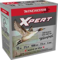 Winchester Xpert High Velocity Steel Shotshells 12 ga 2-3/4" 1-1/16 oz 1550 fps #4 25/ct