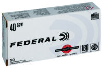 Federal RTP40180 Range & Target 40S&W 180gr Full Metal Jacket 50 Per Box/20 Case