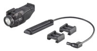 Streamlight 69445 TLR-1 RM w/Laser Black Anodized Aluminum, 500 Lumens White LED Bulb/Red Laser, 210 Meters Beam, Picatinny Rail Mount