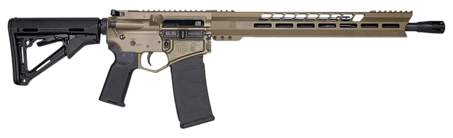 Diamondback DB1732N061 DB15 6.5 Grendel 18" 5+1,28+1 Black Adjustable Magpul CTR Stock Black Magpul MOE K2 Grip with Black Gold Lower 15" M-Lok Flat Dark Earth