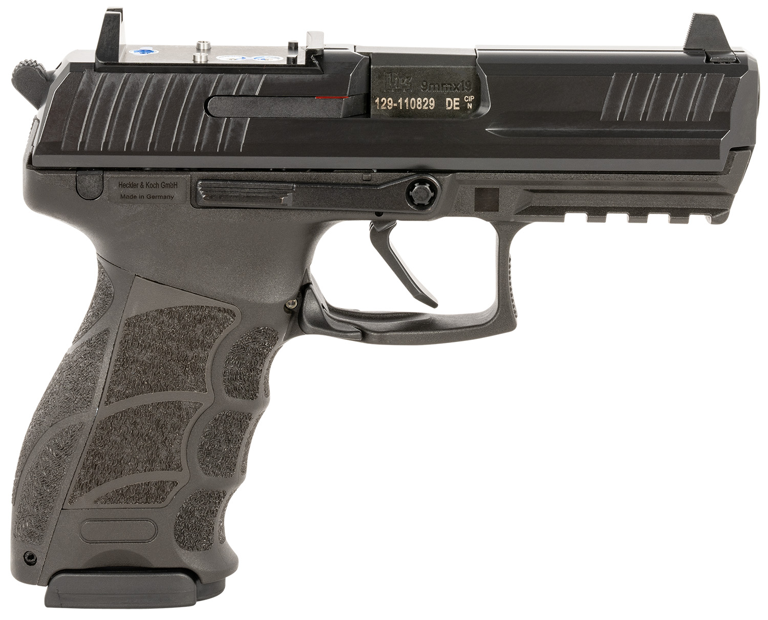 Langdon Tactical Tech LTTDP30FTJ10RMR HK P30 Compact Frame 9mm Luger 17+1 3.90" Black Steel Barrel, Black Optic Cut/Serrated Steel Slide, Black Polymer Frame w/Picatinny Rail, Black Polymer Grip