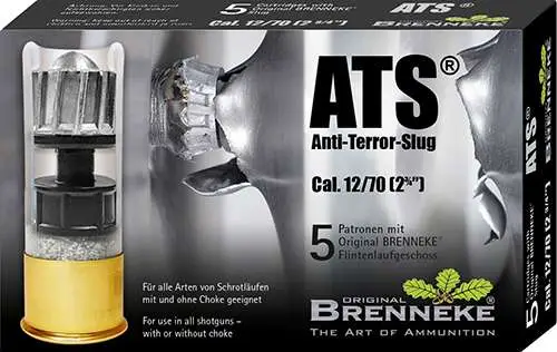 BRENNEKE ANTI TERROR SLUG AMO 12GA 2.75 IN 1OZ 5-RD