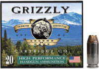 Grizzly Ammo GC4SW4 40S&W 180gr Jacketed Hollow Point 20 Per Box/10 Case