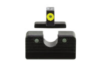 Trijicon 600999 HD XR Night Sight Set Green Tritium/Yellow Outline Front, Green Tritium Rear, Black Frame, Fits FN 509