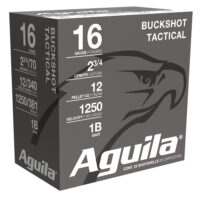 Aguila 1C1601BA Buckshot 16Gauge 2.75" 1 1/8oz 1Buck Shot 25 Per Box/10 Case
