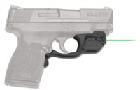 Crimson Trace 0155801 Laserguard  S&W M&P Shield 45 ACP, Green Laser Black Polymer
