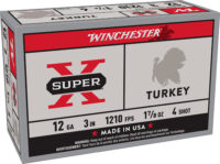 Winchester Ammo X123MT4 Super X Magnum Turkey 12Gauge 3" 1 7/8oz Copper Plated 4Shot 10 Per Box/10 Case