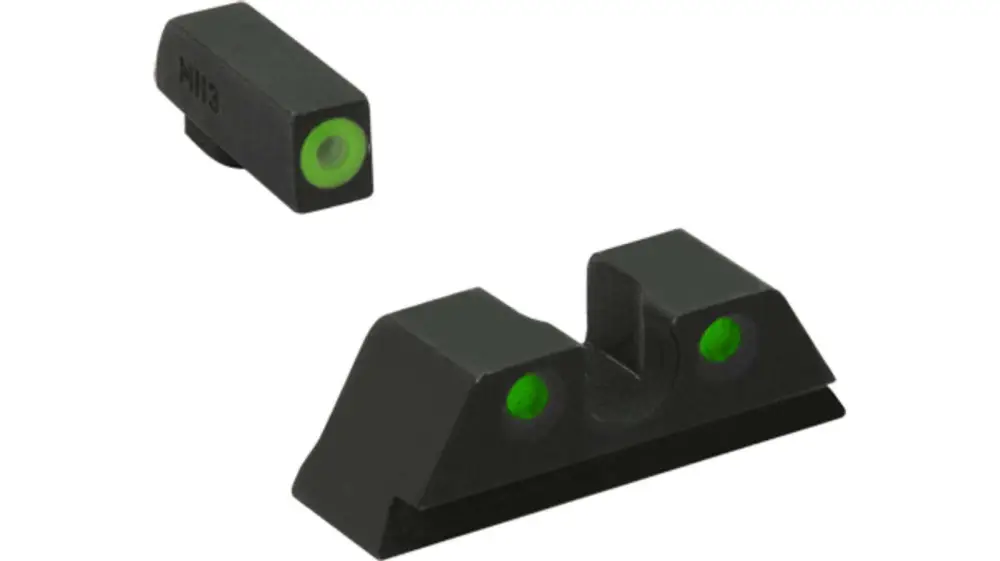 MEPROLIGHT HYPER BRIGHT PLUS SIGHT S&W M&P SHIELD NON-EZ MODELS ORANGE FRONT BLACK REAR - Image 2