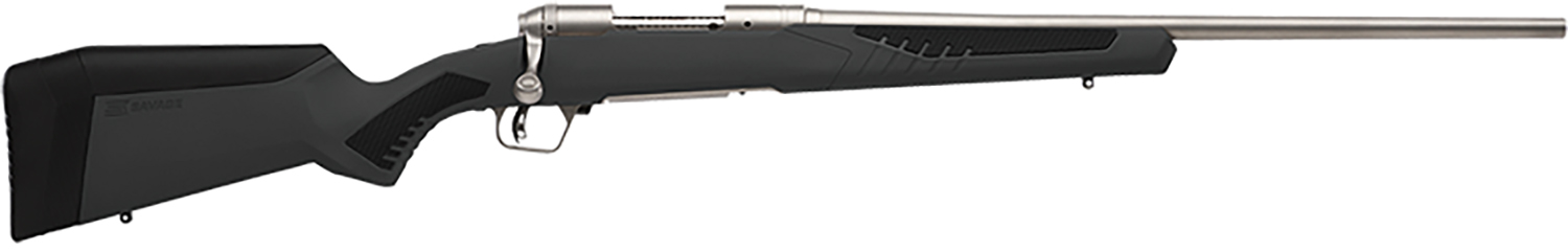 Savage Arms 57052 110 Storm Full Size 270 Win 4+1 22" Matte Button-Rifled Barrel, Matte Drilled & Tapped Stainless Steel Receiver, AccuStock Matte Gray Synthetic Stock, Right Hand