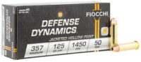Fiocchi 357D Defense Dynamics  357Mag 125gr Jacketed Hollow Point 50 Per Box/20 Case