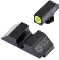 Perfect Dot NS Set w/Yellow Front Dot + U Blank Rear for Glock 17-39