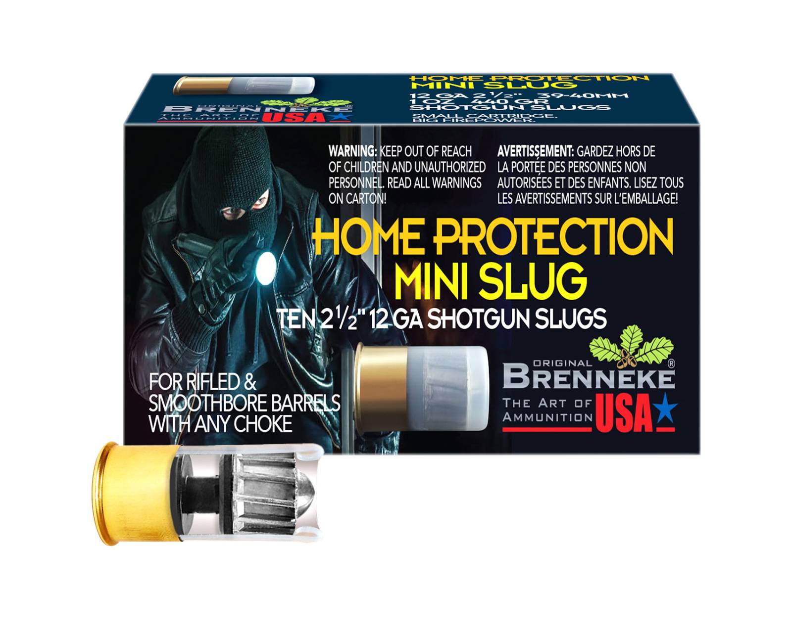 BRENNEKE MINISHELL SLUG SABOT AMO 12GA 1.75 IN 1 OZ 10-RD BOX