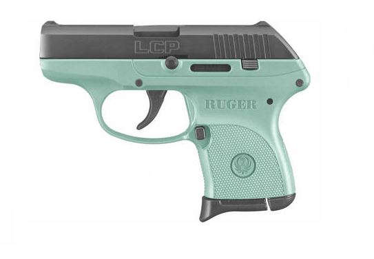 RUGER LCP 380ACP BL/TURQUOISE 6+1