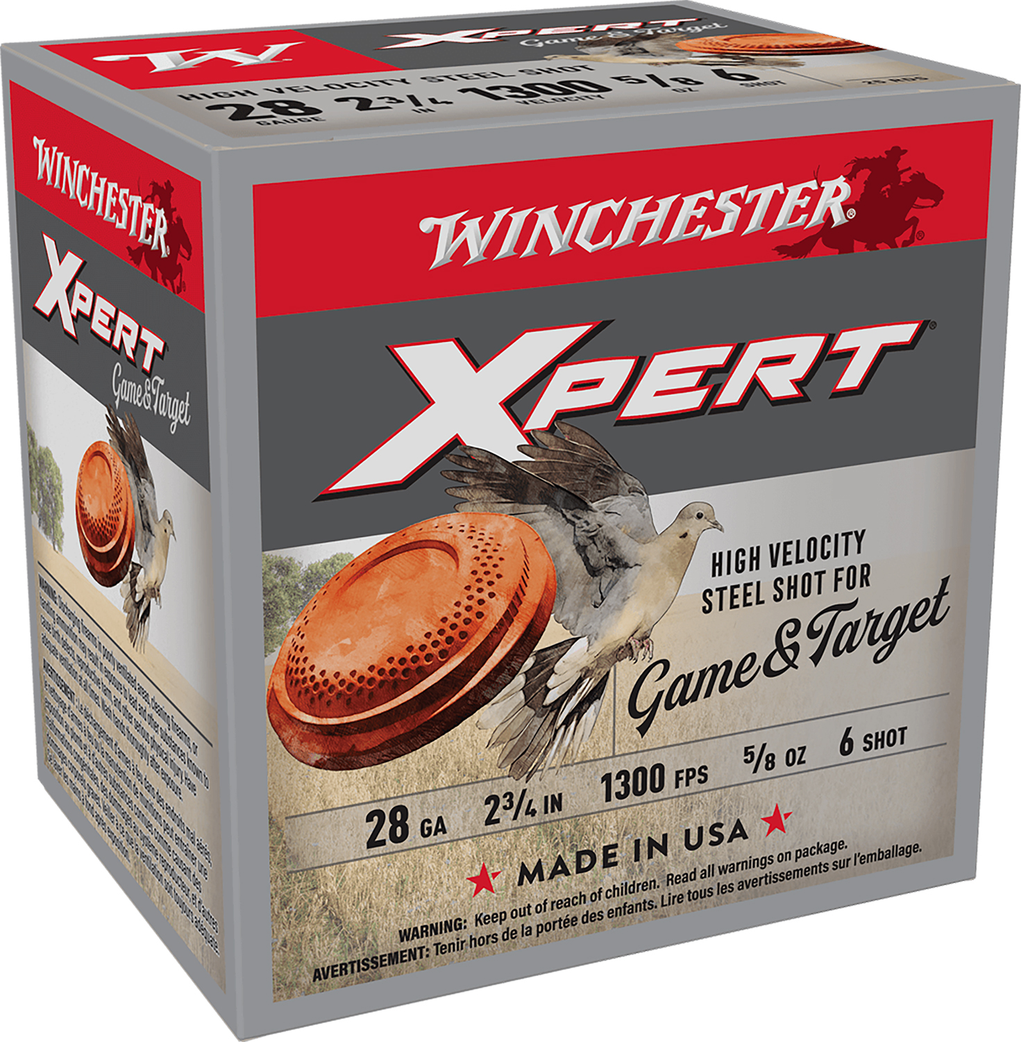 Winchester Ammo WE28GT6 Super X Xpert High Velocity 28Gauge 2.75" 5/8oz 6Shot 25 Per Box/10 Case