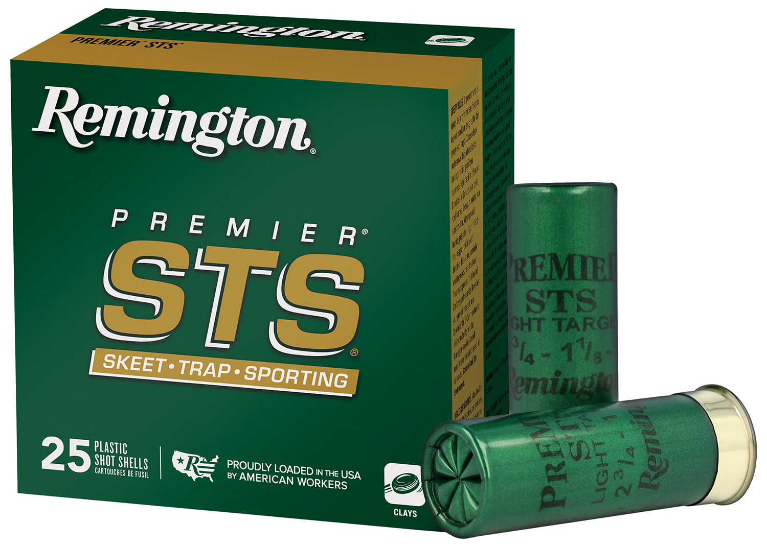 Remington Ammunition 20252 Premier STS 12 Gauge 2.75" 1 1/8 oz 8 Shot 25 Per Box/ 10 Cs