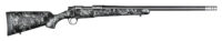 Christensen Arms 8010613900 Ridgeline FFT Full Size 7mm-08 Rem 4+1, 20" Stainless Steel Threaded Barrel, Stainless Aluminum Receiver, Black w/Gray Accents Fixed Sporter w/Flash Forged Technology Stock