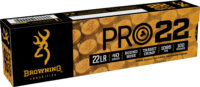 Browning Ammo B194122101 Pro22 22LR 40gr Lead Round Nose 100 Per Box/20 Case