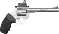 Charter Arms 74465 Mastiff Target Large Frame 44 Special 5rd 6" Stainless Steel Barrel, Cylinder & Frame, Sightmark Micro Optic, Picatinny Rail, Black Rubber Grip, Exposed Hammer