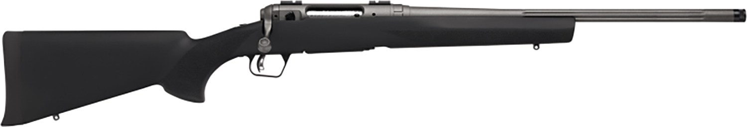 Savage Arms 58272 110 Trail Hunter Lite Full Size 400 Legend 4+1 20" Fluted/Threaded Barrel, Drilled & Tapped Steel Receiver, Black Fixed Synthetic Stock