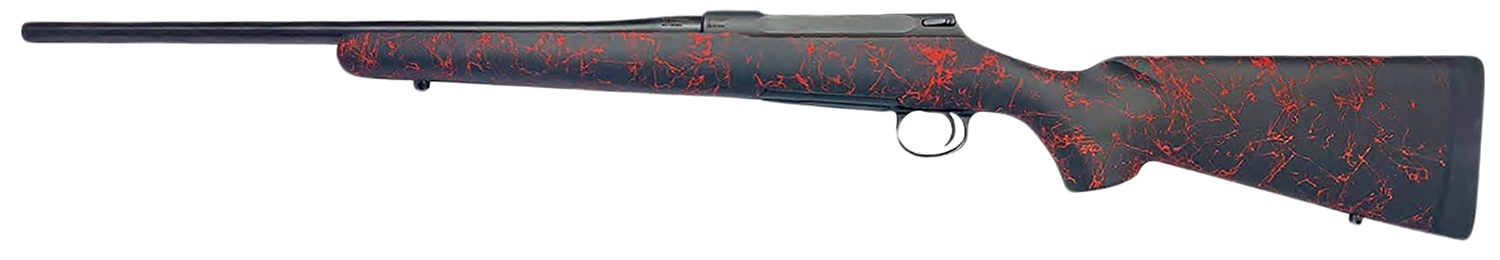 Sauer 80118089 100 Classic XT Sports South Exclusive Full Size 243 Win 5+1 22" Matte Blued Steel Barrel & Drilled & Tapped Receiver, Black/Red Webbing HS Precision Synthetic Stock