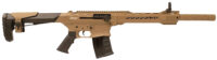 Gforce Arms GF2512FDE GF25 12 Gauge Semi-Auto 3" 5+1 20" Flat Dark Earth Cerakote Threaded Barrel Flat Dark Earth Cerakote Receiver, Black Synthetic Stock
