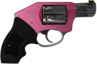 Charter Arms 53812 Off Duty Coyote 380 ACP 5rd 2" Stainless Ported Barrel, High Polished Cylinder, Pink Aluminum Frame, Black Finger Grooved Rubber Grip, Concealed Hammer