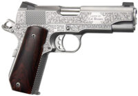 Ed Brown KCSSSIG Kobra Carry Signature Edition 45 ACP 7+1 4.25" Stainless Recessed Crown Barrel, Engraved Serrated Stainless Steel Slide & Frame w/Beavertail, Cocobolo Grip
