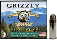 Grizzly Ammo GC44SP5 44Special 240gr Jacketed Hollow Point 20 Per Box/10 Case