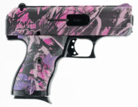 Hi-Point 916PI C9 9mm Luger 8+1, 3.50" Black Steel Barrel, Hydro-Dipped Pink Camo Serrated Steel Slide, Hydro-Dipped Pink Camo Polymer Frame & Grip