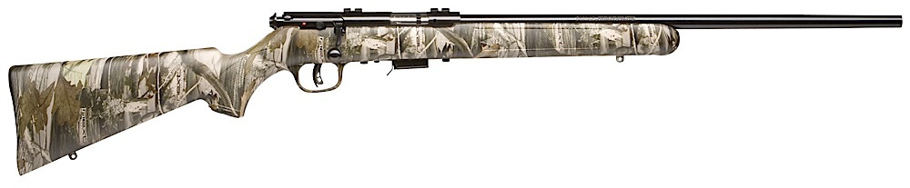 Savage Arms 96711 93R17 Camo Full Size 17 HMR 5+1 21" Matte Black Button Rifled Barrel, Matte Black Drilled & Tapped Carbon Steel Receiver, Next G-1 Fixed Synthetic Stock, Right Hand
