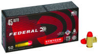 Federal AE45SJAP1 American Eagle Syntech Action Pistol 45ACP 220gr Total Syntech Jacket Flat Nose 50 Per Box/10 Case