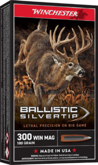 Winchester Ammo SBST300 Ballistic Silvertip 300WinMag 180gr Rapid Controlled Expansion Polymer Tip 20 Per Box/10 Case
