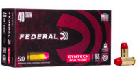 Federal AE40SJ1 American Eagle Syntech Range 40S&W 165gr Total Syntech Jacket Flat Nose 50 Per Box/10 Case