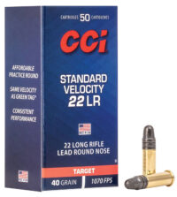 CCI 0035 Standard Velocity  22LR 40gr Lead Round Nose 50 Per Box/100 Case