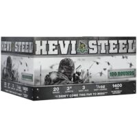 HEVI-Shot HEVI-Steel Shotshells 20 ga 3" 7/8 oz 1400 fps #3 100/ct